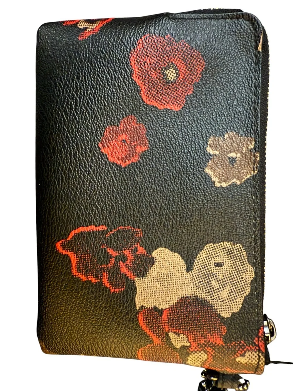 COACH Vintage Cherry Blossom Floral Pop E/W Crossbody Bag w/ Matching Wristlet